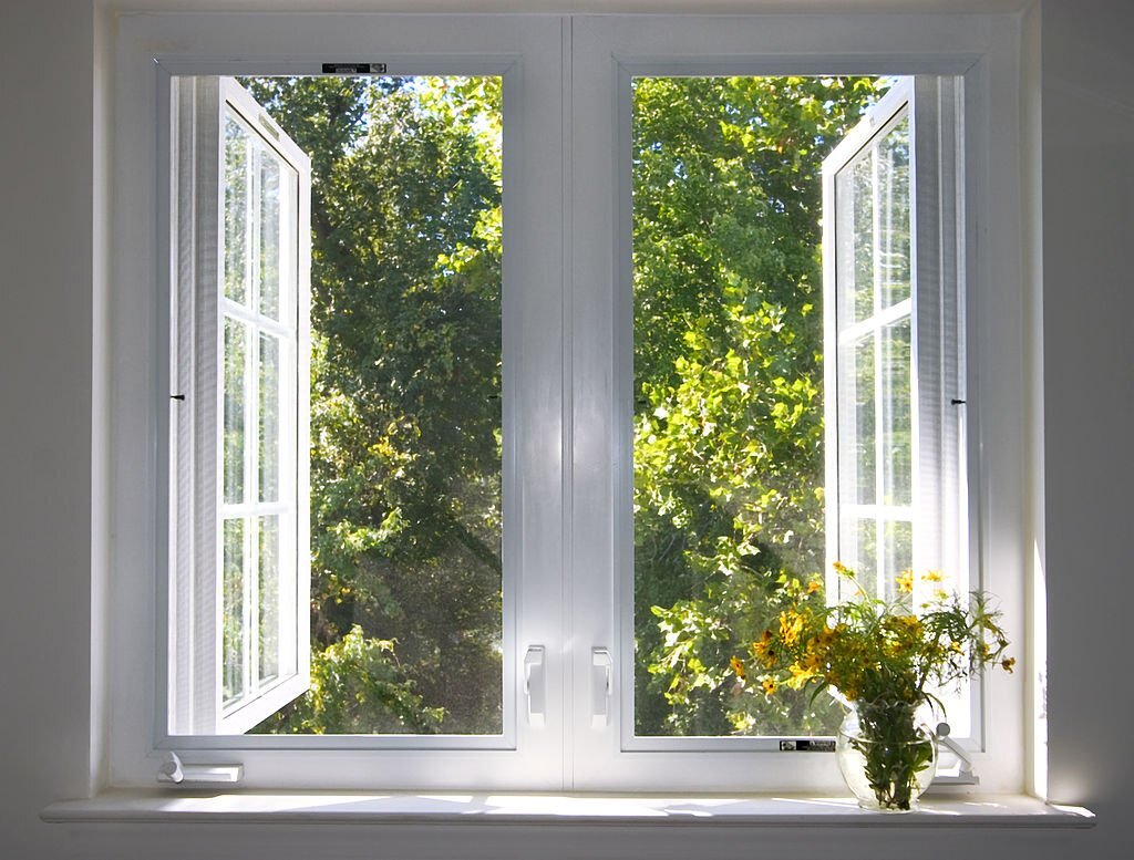 windows in summer