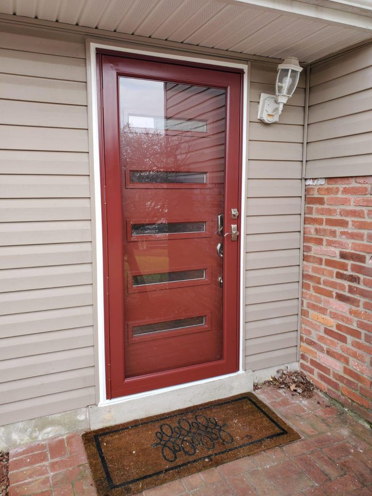 red storm door